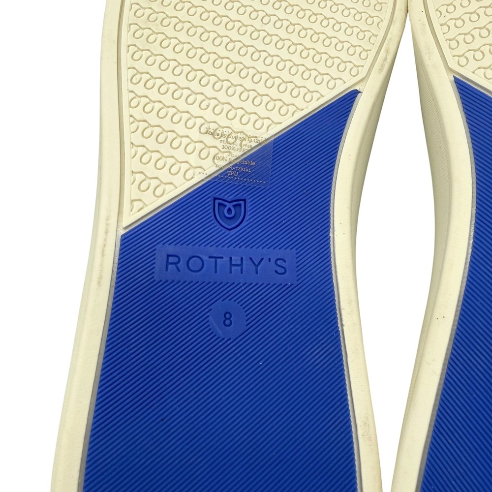 Rothys The Original Slip On Sneakers Boardwalk Periwinkle Blue Womens 8 OG - Picture 6 of 8